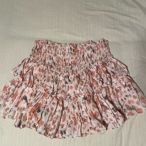 Pink printed skort